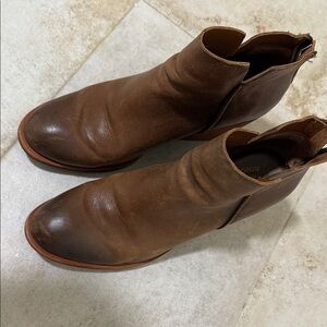 Brown Leather Ankle Boots